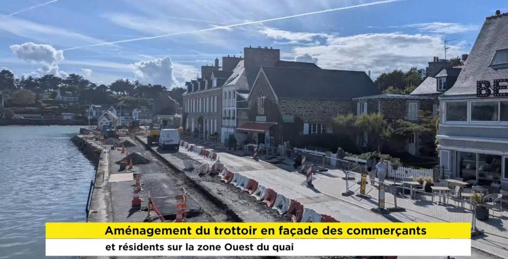 Timelapse quai de Dahouët – trottoirs zone Ouest